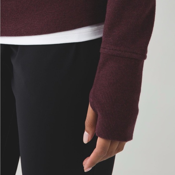 lululemon Heathered Bordeaux Drama Scuba Hoodie III - Picture 4 of 13